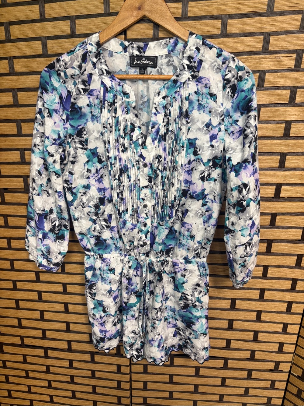 Sam Edelman White floral romper size small